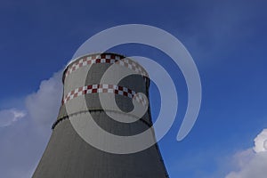 Smoke from a chimney at a thermal power plant