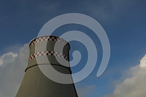 Smoke from a chimney at a thermal power plant