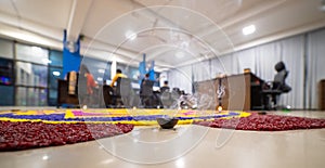 Smoke coming out of a butterlamp