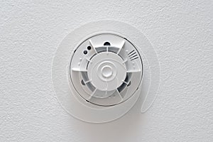 Smoke detector on the ceiling