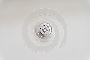 Smoke detector on a ceiling