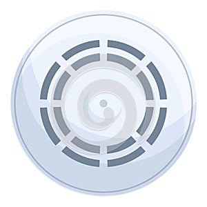 Smoke detector equipment icon cartoon vector. Alarm fire