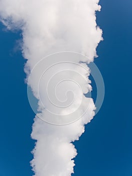 Smoke emission in atmosphere