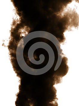 Smoke emission in atmosphere
