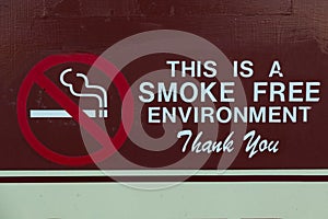 Smoke Free Sign