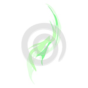 Smoke Green isolated. Chemical evaporation. Vector illustration