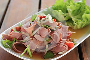 Smoke Ham Spicy Salad