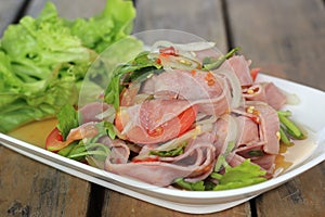 Smoke Ham Spicy Salad