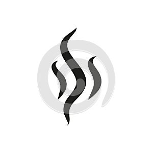 Smoke hot eps vector icon. Flat web design element for website or app