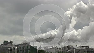 Smoke at industrial complex