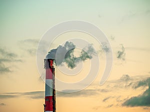 Smoke from a pipe