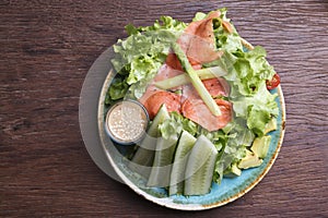 Smoke Salmon salad