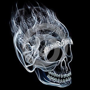 Smoke skull