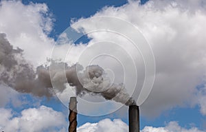 Smoke stack sign of pollution