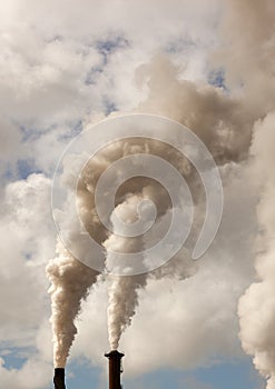 Smoke stack from sugrar mill