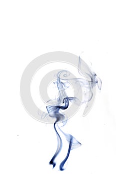 Smoke steam. Blur black smoke, abstract fog or steam mist cloud isolated on white background. Steam flow in pollution