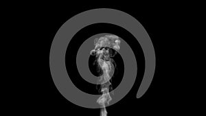 Smoke steam concept design on black background