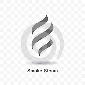 Smoke steam icon.