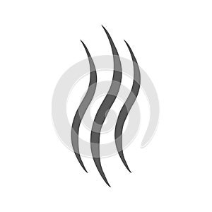 Smoke steam icon vector simple