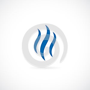 Smoke steam vector icon
