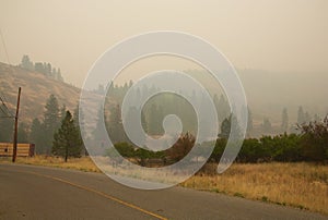 Smoke from Stickpin Fire