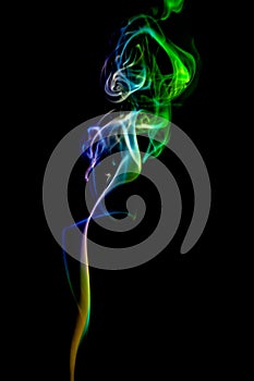 Smoke trails in color