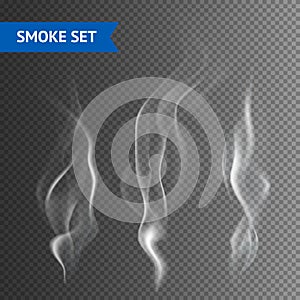 Smoke Transparent Background vector design illustration