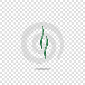 Smoke vector icon on transparent background