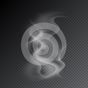 Smoke vectors on transparent background.