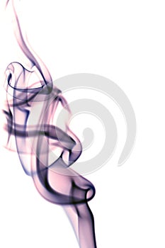 Smoke on white background