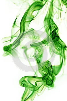 Smoke on white background