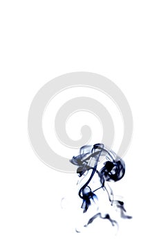 Smoke white background. Blur abstract fog, black smoke or steam mist cloud isolated on white background. Steam flow in