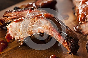 Smoked Barbecue Pork Spare Ribs