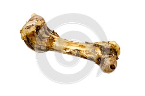 Smoked bone dog on a white background