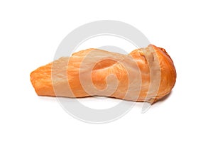 Smoked chicken fillet isolated on a white background