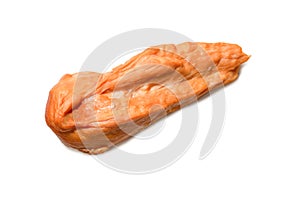 Smoked chicken fillet isolated on a white background