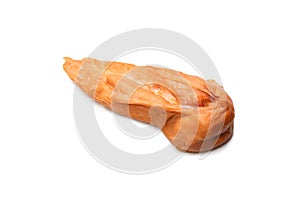 Smoked chicken fillet isolated on a white background