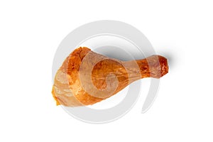 Smoked chicken legs isolated on white background