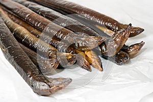 Smoked eel