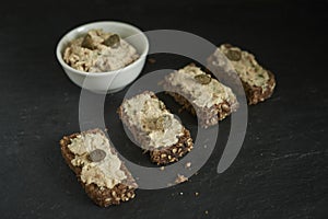 Smoked fish rillette with capers