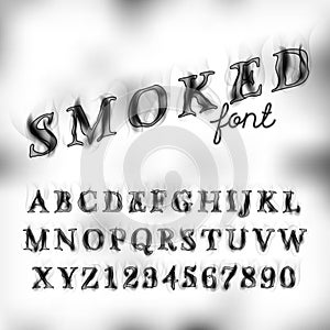 Smoked font set