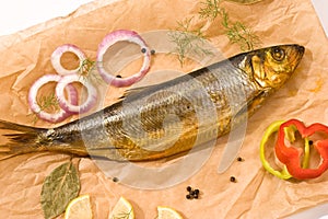 Smoked herring