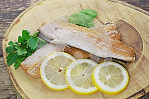 Smoked herring fillets