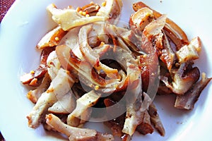 Smoked pig ears