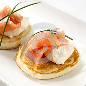 Smoked Salmon Blini photo