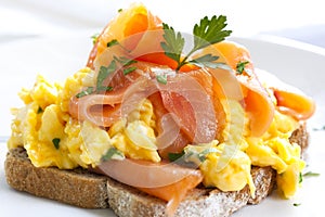 Smoked Salmon Scrambled Eggs