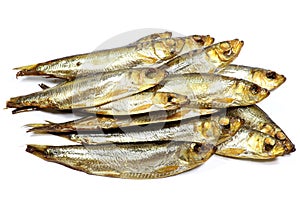 Smoked sprats photo