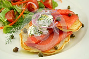 Smoked Trout On Fritters