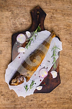 Smoked whole fish