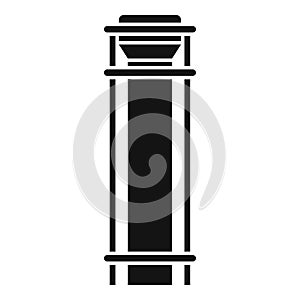 Smokestack chimney icon simple vector. Smoke factory